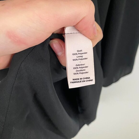 Cinq a sept Cecil black long sleeve twist mini dress - Picture 10 of 10